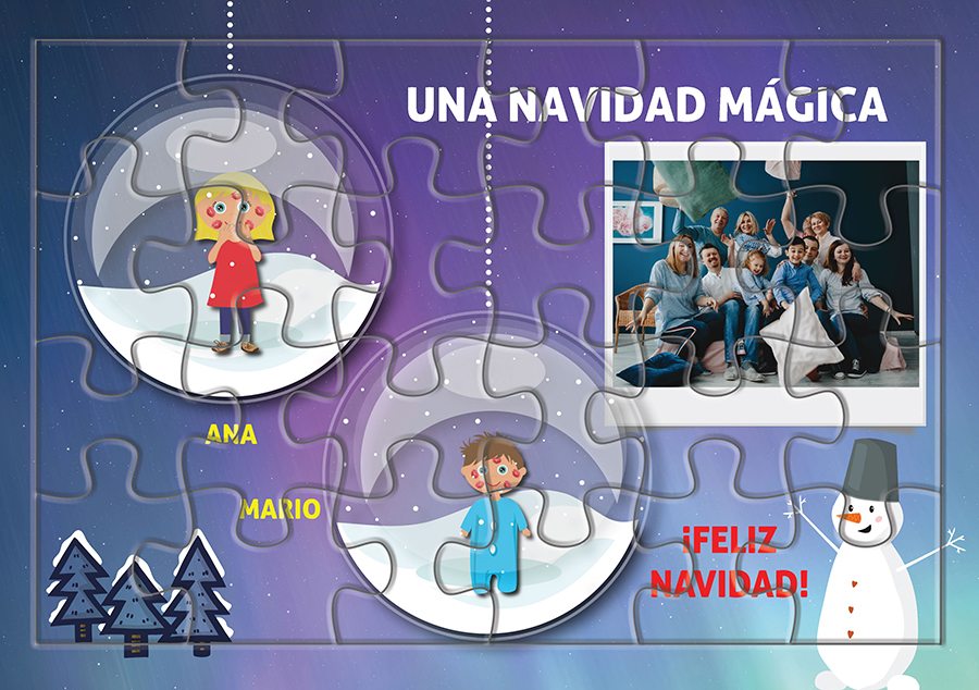 Puzle personalizado Una Navidad Mágica
