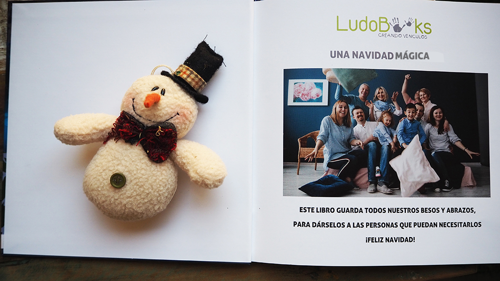 Dedicatoria personalizada en un cuento de Navidad