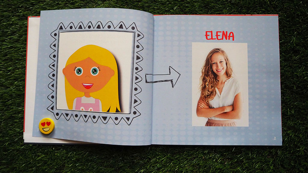 Páginas del cuento personalizado para profesores