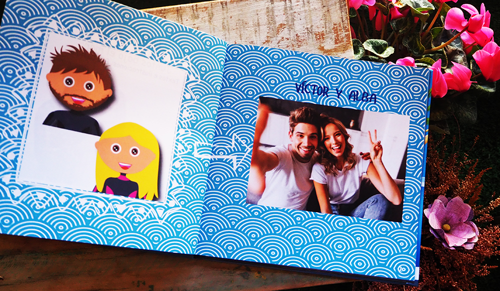 Libro personalizado de amor bajo el mar