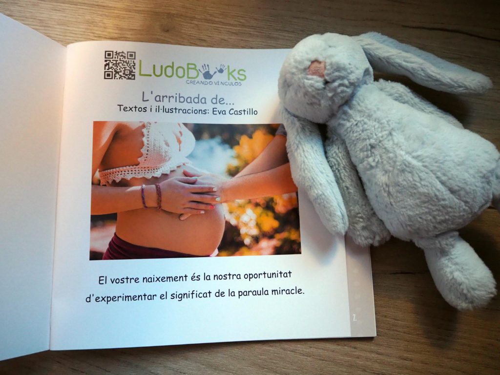 Dedicatoria personalizada con foto de la mamá embarazada