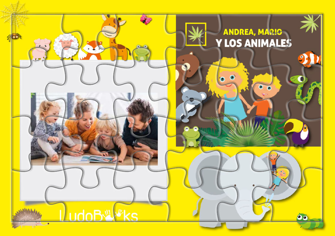 Puzzle personalizado para regalar a niños que les gustan los animales
