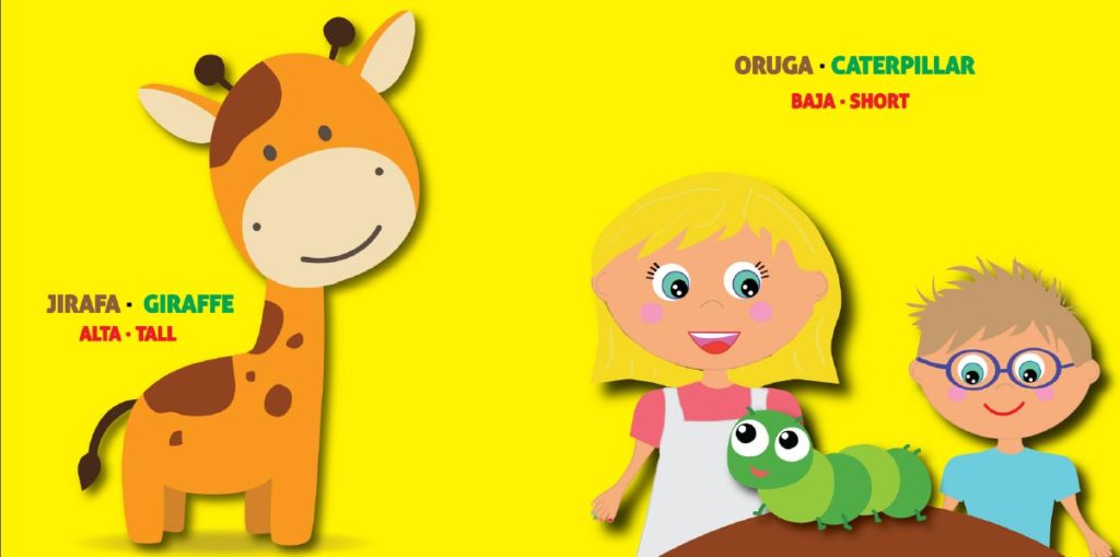 Libros personalizados didácticos - Los animales - Aprende ingles leyendo