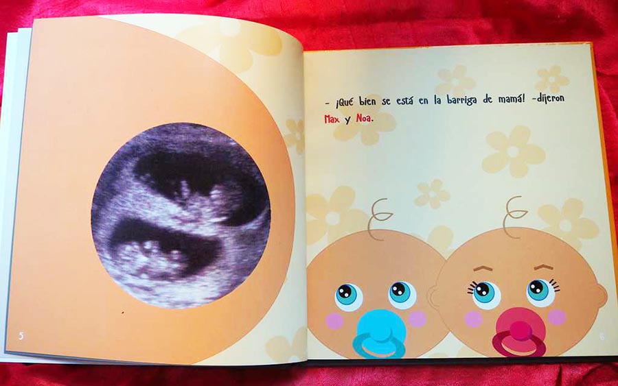 Cuento personalizado para bebés con la ecografía