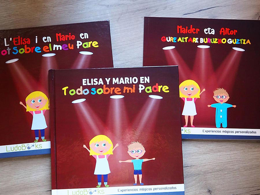 Libros personalizados para papá en diferentes idiomas