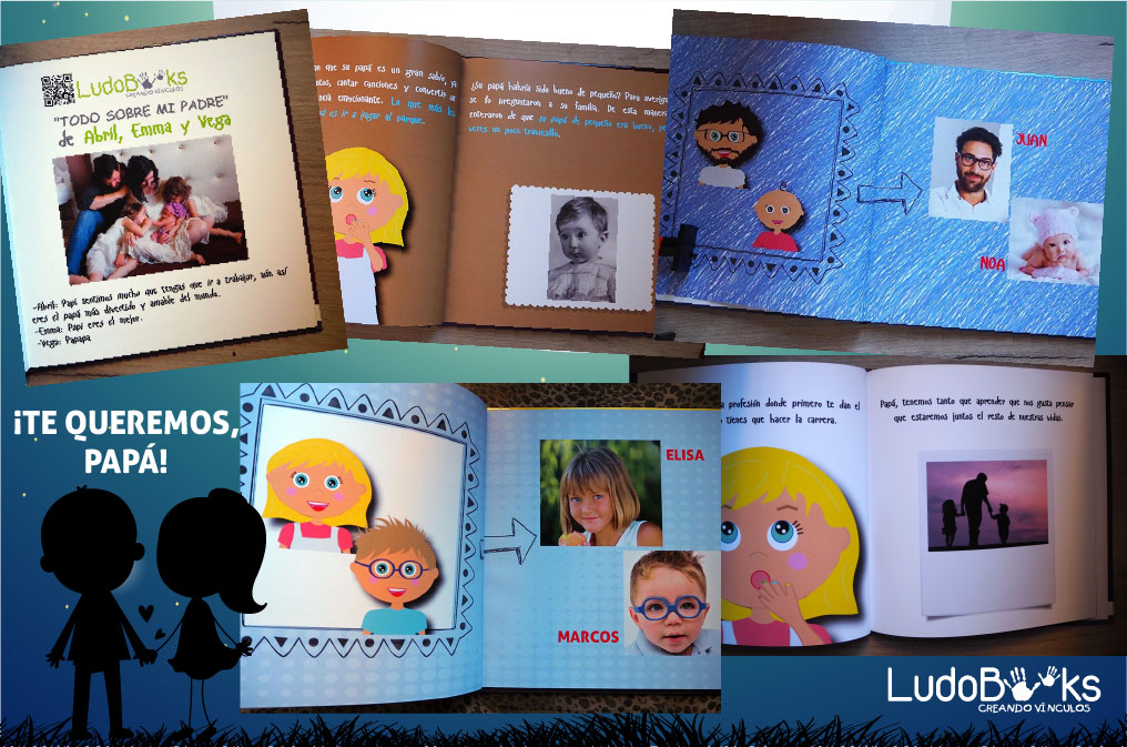 Cuento personalizado para papá con fotos y avatares
