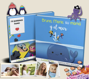 Libro personalizado para mamá o libro personalizado para la abuela.