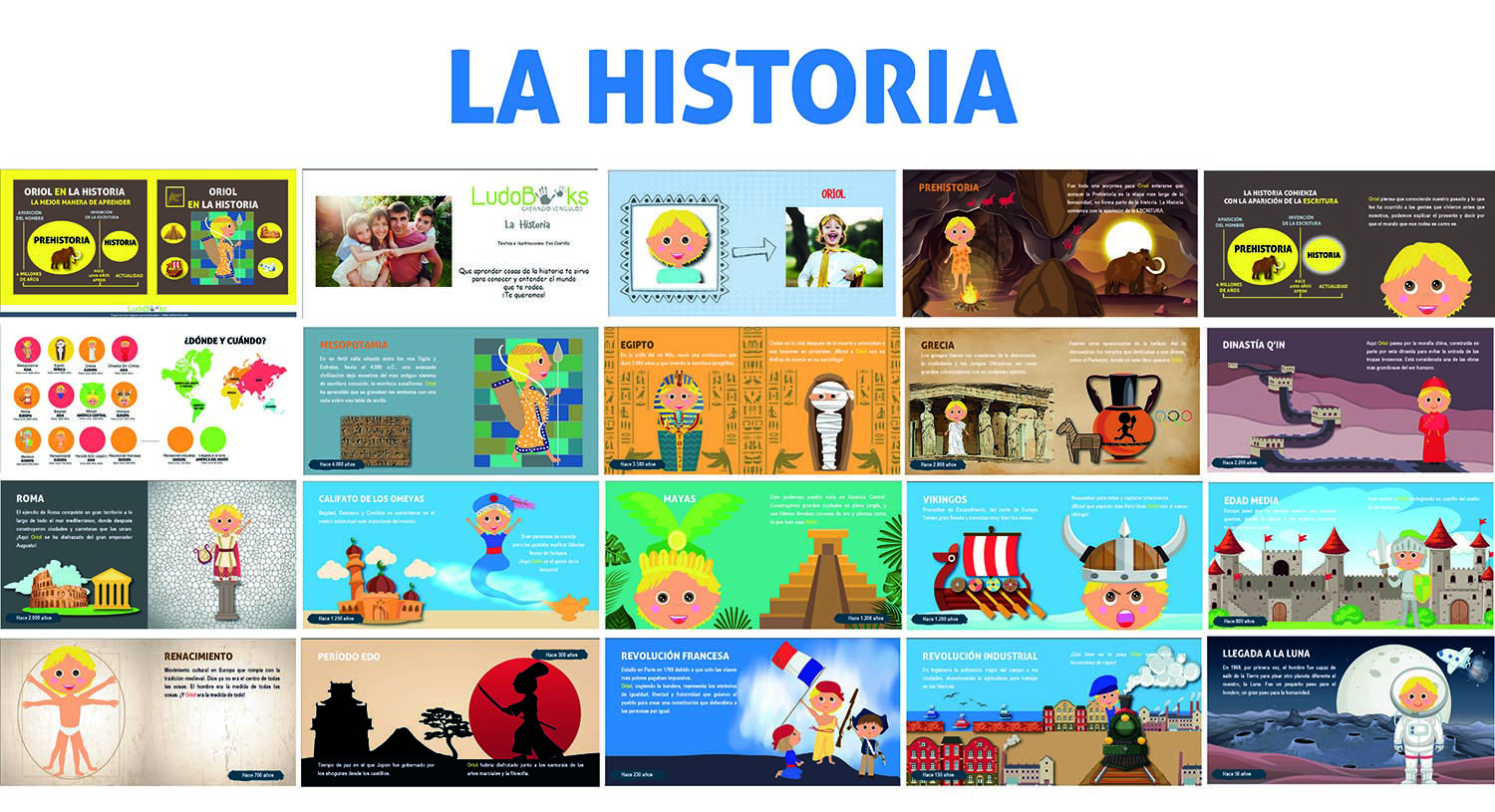 Libros personalizados didácticos - Cuento personalizado de la Historia