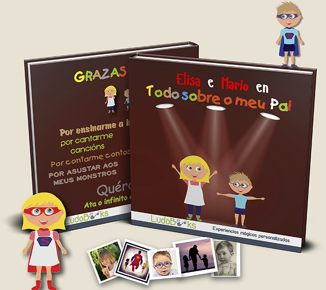 Cuento 'Todo sobre mi padre' en gallego - regalo personalizado para papá